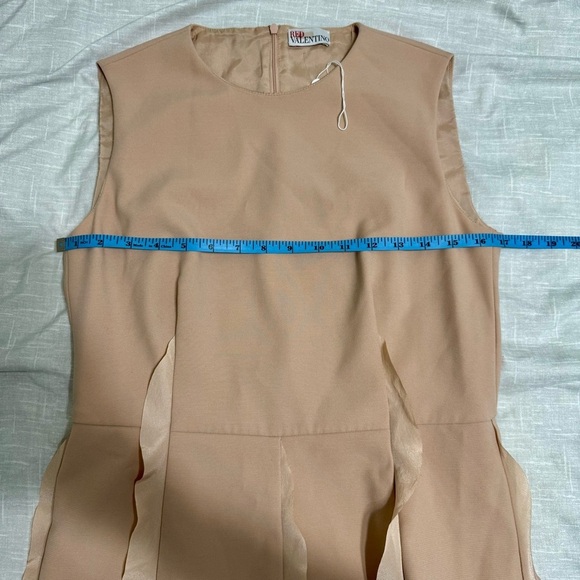 Red Valentino Pink Ruffle Skirt Dress Sz L - Picture 8 of 11